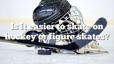 Is it easier to skate on hockey or figure skates?