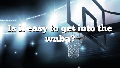 Is it easy to get into the wnba?