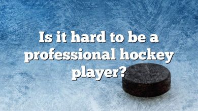 Is it hard to be a professional hockey player?