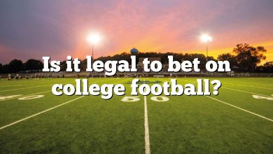 Is it legal to bet on college football?