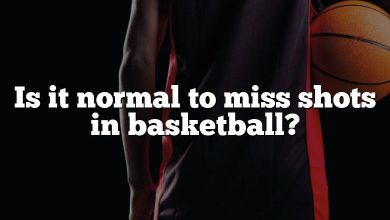 Is it normal to miss shots in basketball?