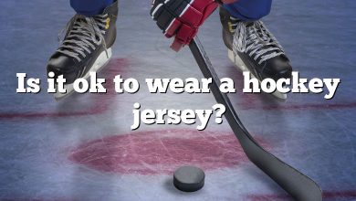 Is it ok to wear a hockey jersey?