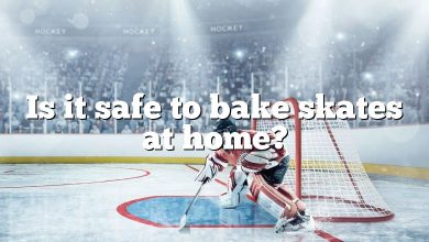 Is it safe to bake skates at home?