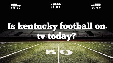 Is kentucky football on tv today?