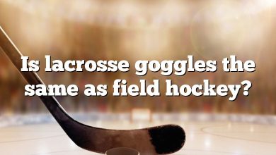 Is lacrosse goggles the same as field hockey?