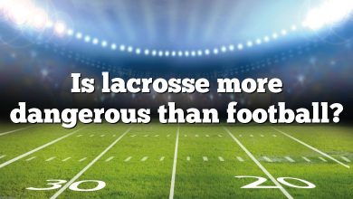 Is lacrosse more dangerous than football?