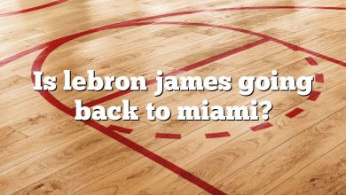 Is lebron james going back to miami?