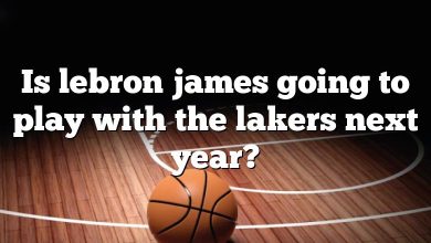 Is lebron james going to play with the lakers next year?