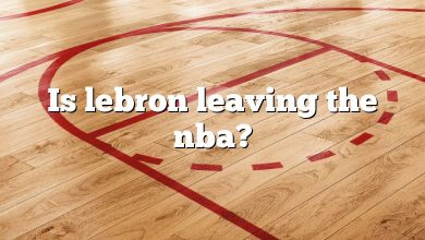 Is lebron leaving the nba?