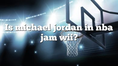 Is michael jordan in nba jam wii?