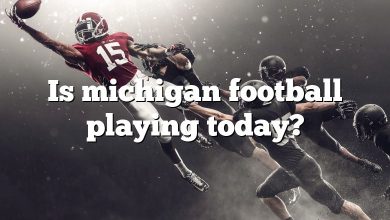 Is michigan football playing today?