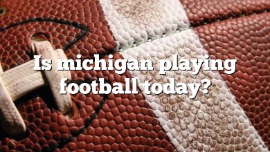 Is michigan playing football today?