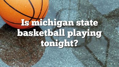 Is michigan state basketball playing tonight?