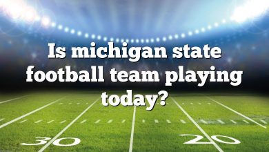Is michigan state football team playing today?