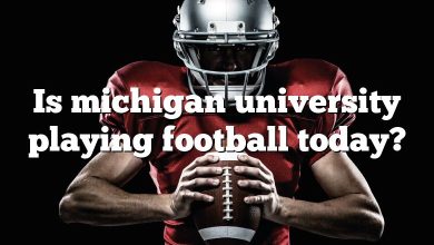 Is michigan university playing football today?