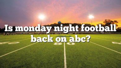 Is monday night football back on abc?