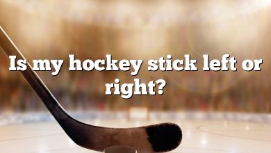 Is my hockey stick left or right?
