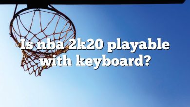 Is nba 2k20 playable with keyboard?