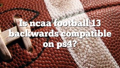 Is ncaa football 13 backwards compatible on ps4?