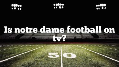 Is notre dame football on tv?