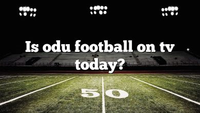 Is odu football on tv today?