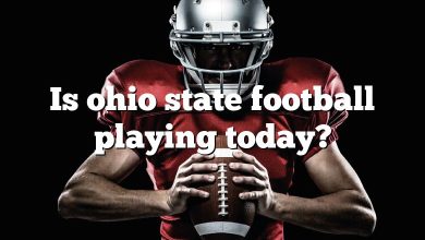 Is ohio state football playing today?