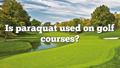 Is paraquat used on golf courses?