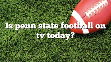 Is penn state football on tv today?