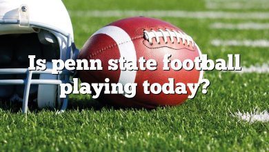 Is penn state football playing today?