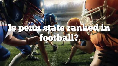 Is penn state ranked in football?