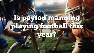 Is peyton manning playing football this year?