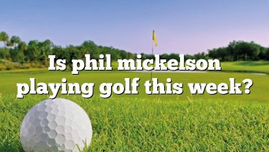 Is phil mickelson playing golf this week?