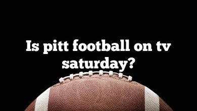 Is pitt football on tv saturday?