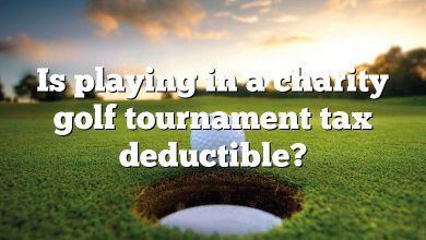 Is playing in a charity golf tournament tax deductible?