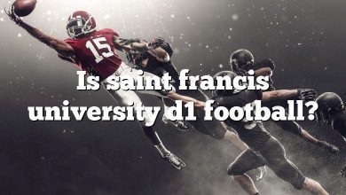 Is saint francis university d1 football?