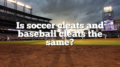 Is soccer cleats and baseball cleats the same?