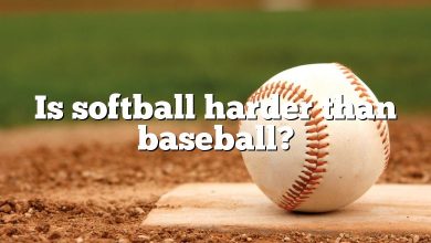 Is softball harder than baseball?