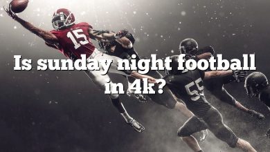 Is sunday night football in 4k?