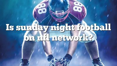 Is sunday night football on nfl network?