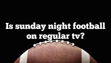 Is sunday night football on regular tv?
