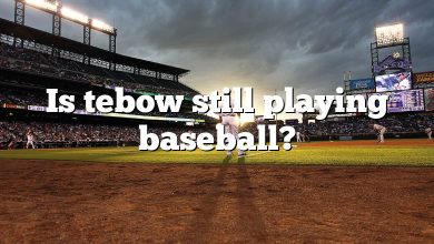 Is tebow still playing baseball?