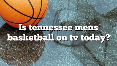 Is tennessee mens basketball on tv today?