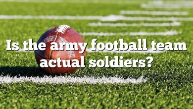 Is the army football team actual soldiers?