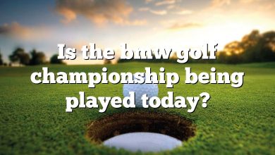 Is the bmw golf championship being played today?