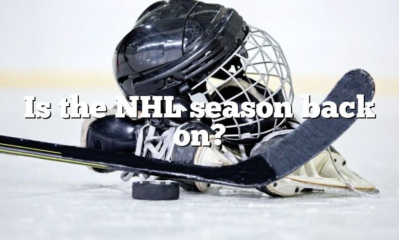 Is the NHL season back on?