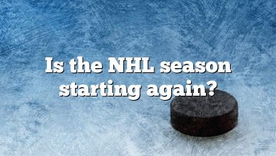 Is the NHL season starting again?