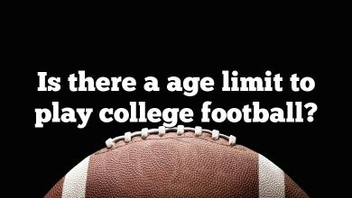 Is there a age limit to play college football?