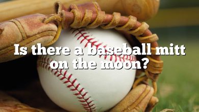 Is there a baseball mitt on the moon?