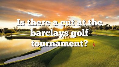 Is there a cut at the barclays golf tournament?