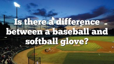 Is there a difference between a baseball and softball glove?